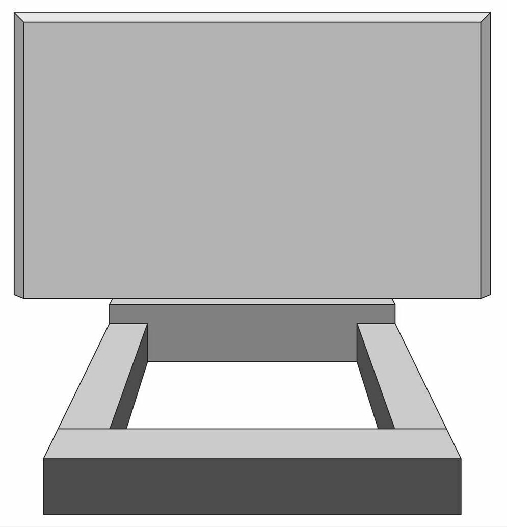 Резной художественный памятник с лавровыми ветками.